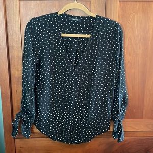 Madewell Blouse Midnight Navy with Stars